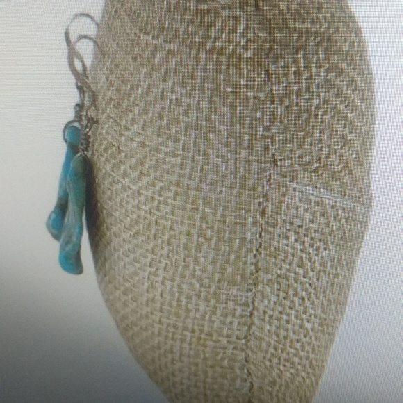 Sterling Silver Turquoise Slab Earrings - Picture 3 of 3